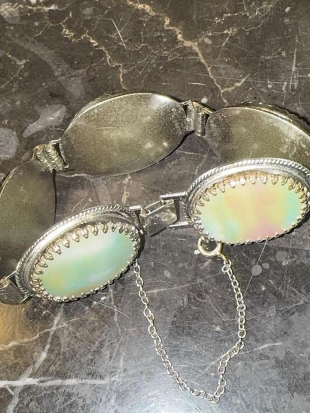 Vintage whiting & Davis mother of pearl bracelet